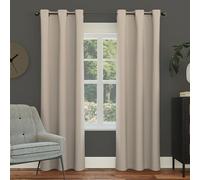 Sun Zero Easton Energy Saving Blackout Grommet Curtain Panel, 40" x 108", Stone