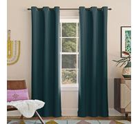Sun Zero Easton Energy Saving Blackout Grommet Curtain Panel, 40" x 63", Teal