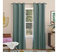 Sun Zero Easton Energy Saving Blackout Grommet Curtain Panel, 40" x 95", Mineral