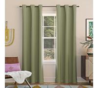 Sun Zero Easton Energy Saving Blackout Grommet Curtain Panel, 40" x 95", Sage Green