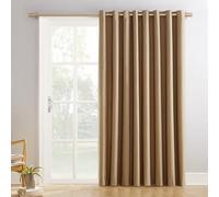 Sun Zero Easton Extra-Wide Blackout Grommet Sliding Patio Door Curtain Panel