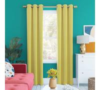 Sun Zero Halton Bright Vibes Total Blackout Grommet Curtain Panel, 40" x 84", Sunflower Yellow