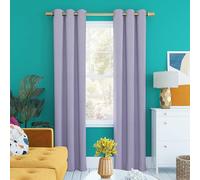 Sun Zero Halton Bright Vibes Total Blackout Grommet Curtain Panel, 40" x 96", Lavender