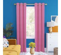 Sun Zero Halton Bright Vibes Total Blackout Grommet Curtain Panel, 40" x 96", Pink