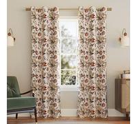 Sun Zero Irma Vintage Floral Blackout Grommet Curtain Panel, 40" x 84", Stone