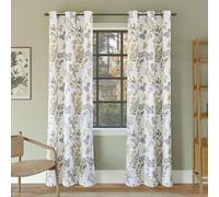Sun Zero Remi Floral Leaf Print Blackout Grommet Curtain Panel, 40" x 63", Multi