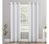Sun Zero Riley Kids Bedroom Blackout Grommet Curtain Panel, 40" x 84", White