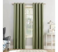 Sun Zero Soho Blackout Energy Efficient Grommet Curtain Single Panel, 54" x 63", Sage Green