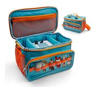 Sun3drucker Carrying Case for Toniebox Starter Set and Tonie Figures, Carrying Travel Bag for Toniebox 2 Accessories,Headphones and Charging Station, Portable Storage Bag (Blue)