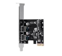 Sun3drucker Dual Ports PCI-E to USB 3.0 Expansion Card - Interface USB 3.0 2-Port PCI-Express Card Desktop For Windows XP/Vista / 7