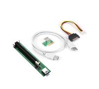 Sun3drucker PCI-E USB 3.0 1X to 16X Mining Machine Enhanced Extender Riser Card Adapter w/SATA 4Pin Power Cable 60cm USB Cable