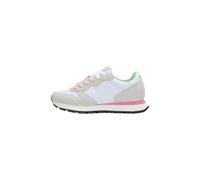 SUN68 Ally Solid Nylon Women's Shoes Code Z36201-01 White, White Grey Pink, 5 UK
