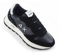 SUN68 Ally Studs Women's Black Leather Suede Rivets Trainers Shoes Z45206-11 NEW