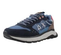 SUN68 Fire & Camping Z45130 Men's Trainers, Navy Blue, 8.5 UK