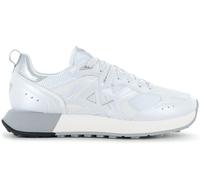 SUN68 Jaki 2.0 Silver Mesh Men's Casual Sneaker Z36119, White, 11.5 UK