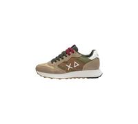 SUN68 Jaki Bicolor Men's Casual Sneaker Z45114, Dark Beige, 8.5 UK