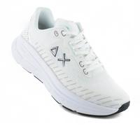 SUN68 Jupiter Air Mesh Men's Casual Trainers Shoes White Textile Z35126-01 NEW