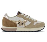 SUN68 Stargirl Glitter Logo - Women's Sneakers Beige Z44210-16 Casual Shoes New