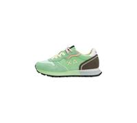 SUN68 Women's Low Sneakers Z36204 Leather 38 Mint Green, Green Mint, 4 UK