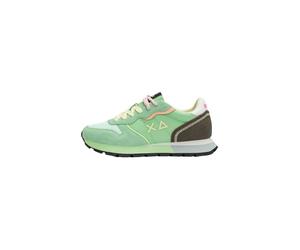 SUN68 Women's Low Sneakers Z36204 Leather 38 Mint Green, Green Mint, 4 UK