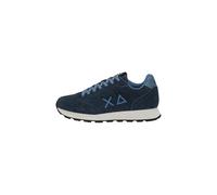 SUN68 Z45106 Men's Suede Low Sneakers, Navy Blue, 10 UK