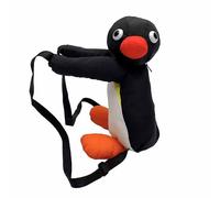 sunaeset plush penguin backpack for girls, kawaii mini stuffed animal backpack purse, novelty funny fuzzy backpacks adult, penguin gifts cute stuff, Black, conventional, Plush Penguin Backpack