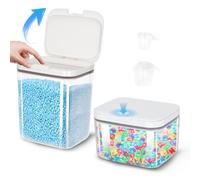 sunal Laundry Pods Storage Container for Organization, 2.8L+5.5L Large Capacity Laundry Powder Container with Airtight Lid for Detergent, Scent Booster Storage