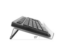 Sunallwell Tilted Keyboard Stand,Ergonomic Keyboard Riser For Computer Gaming and Typing,Clear Acrylic