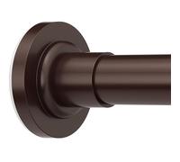 SUNALLY Shower Curtain Rod, Adjustable 32-89 Inch Spring Tension Shower Rods Stainless Steel Telescoping Curtain Rod for Bathroom, No Drilling, No Slip, No Rust, Bronze