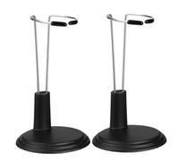 SunaOmni 2Pcs Doll Stand 4-5.5 Inch Height Adjustable Doll Holder Stand with Round Base Stable Action Figure Stands for Home Store Party Display