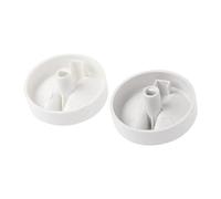 SunaOmni 2pcs Universal Microwave Plastic Coil Rotary Knob Timer Control Switch - White - 2.45 GHz - 25 lbs Max Weight Capacity - 5 Programs - Timer & Power Levels - Imported