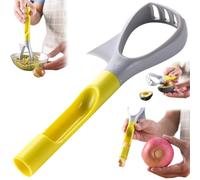 SunaOmni Avocado Cutter, 3-In-1 Avocado Slicer, Reusable Avocado Masher with Comfortable Handle, Multi-Function Avocado Tool 8.4x2.7x1.3inch Avocado Slicer Tool Avocado Tool Mini Masher