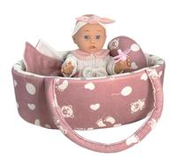 SunaOmni Baby Dolls, 12 In Realistic Baby Doll with Basket, Pillow, Quilt & Pacifier, Soft Full Body Vinyl Lifelike Doll with Cloth Newborn Gifts for Kids Sock Puppet Finger Puppets Hand Puppets