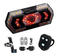 SunaOmni Bike Tail Light, 5 Modes 40 LED Waterproof Rear Bike Light, Remote Control USB Rechargeable Bicycle Lights, Adjustable Lights for Night Riding Rear for Night Riding