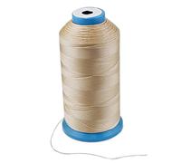 SunaOmni Bonded Nylon Sewing Thread for Outdoor, Leather, Canvas, Upholstery & More (Beige) - 1450M, 120G (210D/3)