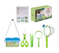 SunaOmni Butterfly Catcher Kit for Kids 6Pcs/Set Butterfly Catching Kit Critter Keeper House Habitat with Magnifier, Tweezers, Cather, Net & Guide for Science Exploration Style 2 Cage