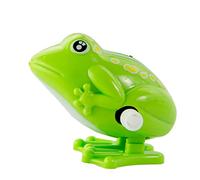 SunaOmni Clockwork Frog Toy Nostalgic Toys Plastic Frog Jumping For Children And Adult Educational Fun Toys Gift Green 1PC for Toddlers Toy