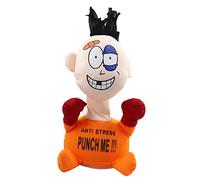 SunaOmni Electric Plush Vent Toy Comfortable Touching Punch Me Doll for Stress Relief No Battery Orange Stuffed Figure Doll Toy Stress Relieving Dolls Emotional Vent