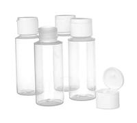 SunaOmni Empty Bottles with Flip Cap 100ml Travel Refillable Cosmetic Squeeze Container 4pcs Travel Bottles for Toiletries 100ml Travel Bottles Travel Liquid Bottles Plastic Bottles