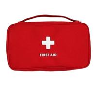 SunaOmni First Aid Bag, 9x5x3 Empty Small Medical Bag with Handle, Waterproof Lightweight 600D Oxford Fabric First Aid Pouch for Camping Hiking Home Travel, Red Empty Pouch