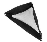 SunaOmni Hay Bags for Horses Triangular Nylon Hay Bag with Breathable Mesh & Adjustable strips 22.7x26.5x33.5 In Hanging Feeder for Cows, Goat, Sheep (Black) Goat Feeder Horse Bag
