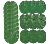 SunaOmni Lily Pad 26PCS 4 Different Size Artificial Lotus Leaf Realistic Plastic Pond Plants Floating Pond Ornaments for Decor Decor Ornaments Outdoor Lotus Leaf