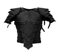 SunaOmni Medieval Knight Armor, PU Leather Chest Armor for Men, Adjustable Viking Breastplate Costume for Halloween Cosplay PartyLeather Chest ArmorLeather ArmorChest