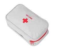 SunaOmni Mini First Aid Kit Bag Empty Travel Pills Organizer Storage Box for Outdoor Camping Emergency Gray Pill Bag Small Survival kit empety Emergency First aid Supplies