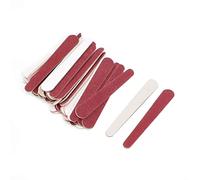 SunaOmni Mini Nail Files, Double-Sided Emery Boards, Fine Grit, Red, 7.8 x 1.2 cm, 50 Count