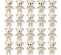 SunaOmni Mini Teddy Bears, 20PCS 4.3 Inch Plush Small Teddy Bear, Mini Stuffed Animals for DIY Keychain Bag Crafts Birthday Graduation Party Gift Bear Small Keychain