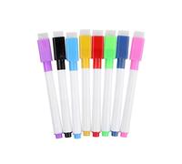 SunaOmni Office Supplies Note Pen Highlighter Marker Pens Whiteboard Pen Magnetic Dry Wipe Whiteboard Marker with Integrated Eraser Pack of 8