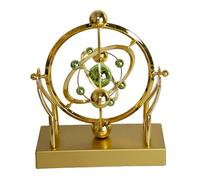 SunaOmni Perpetual Motion Desk Toy, Golden Cosmic Celestial Perpetual Motion Machine, Battery Operated Plastic Physics Toys for Office Desk Physics Toys Toy