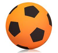 SunaOmni Silent Soccer Ball for Kids Size 5 PU Foam Football Shock Absorption Small Football Lightweight Soft Noise Reduction for Training Kids Toys, Orange Sponge Foam Soccer Ball