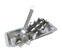 SunaOmni Stainless Steel Ice Cube Trays 18 Slot Metal Ice Cube Tray Easy Release Ice Cube Maker With Removable Slots for Bars & Kitchens Diy Ice Cubes And Frozen Foods Ice Cube Ice Cube Tray Ice Tray